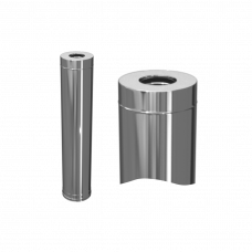 Сэндвич Ferrum Austenite HF 1 м (304/0,8мм + нерж.+ ceramics) Ф115х200 Сэндвич Ferrum Austenite HF 1 м (304/0,8мм + нерж.+ ceramics) Ф115х200