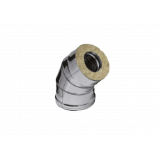 Сэндвич-колено Ferrum HF 135° (430/0,8мм + нерж.) Ф180х280 Сэндвич-колено Ferrum HF 135° (430/0,8мм + нерж.) Ф180х280