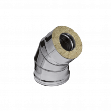 Сэндвич-колено Ferrum HF Plus 135° (430/1,0мм + нерж.) Ф150х210 Сэндвич-колено Ferrum HF Plus 135° (430/1,0мм + нерж.) Ф150х210