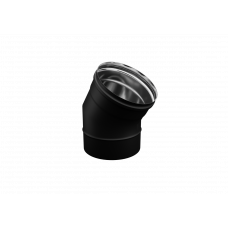 Колено угол Ferrum Blackside 135° (430/0,8 мм / эмаль /600° черная) Ф115 Колено угол Ferrum Blackside 135° (430/0,8 мм / эмаль /600° черная) Ф115