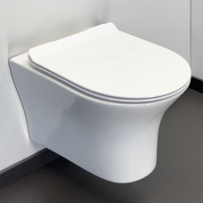 Унитаз подвесной Comforty 109 безободковый, сиденье дюропласт softclose тонкое, быстросъёмное Унитаз подвесной Comforty 109 безободковый, сиденье дюропласт softclose тонкое, быстросъёмное