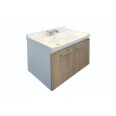Тумба-умывальник подвесная Comforty Рига-70 дуб сонома с раковиной COMFORTY 9335-70