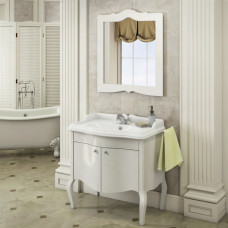 Зеркало Comforty Лувр-90 белый